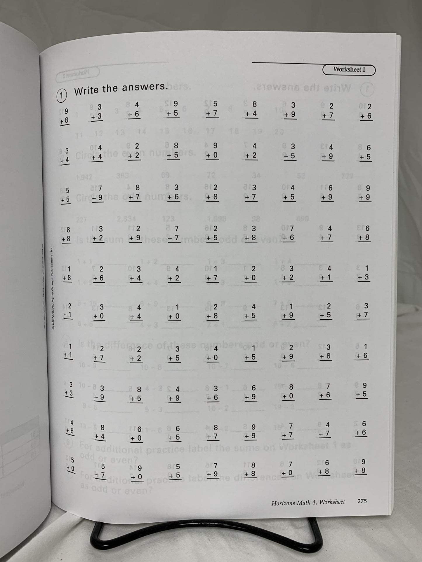 Horizons Math Teacher's Guide Grade 4