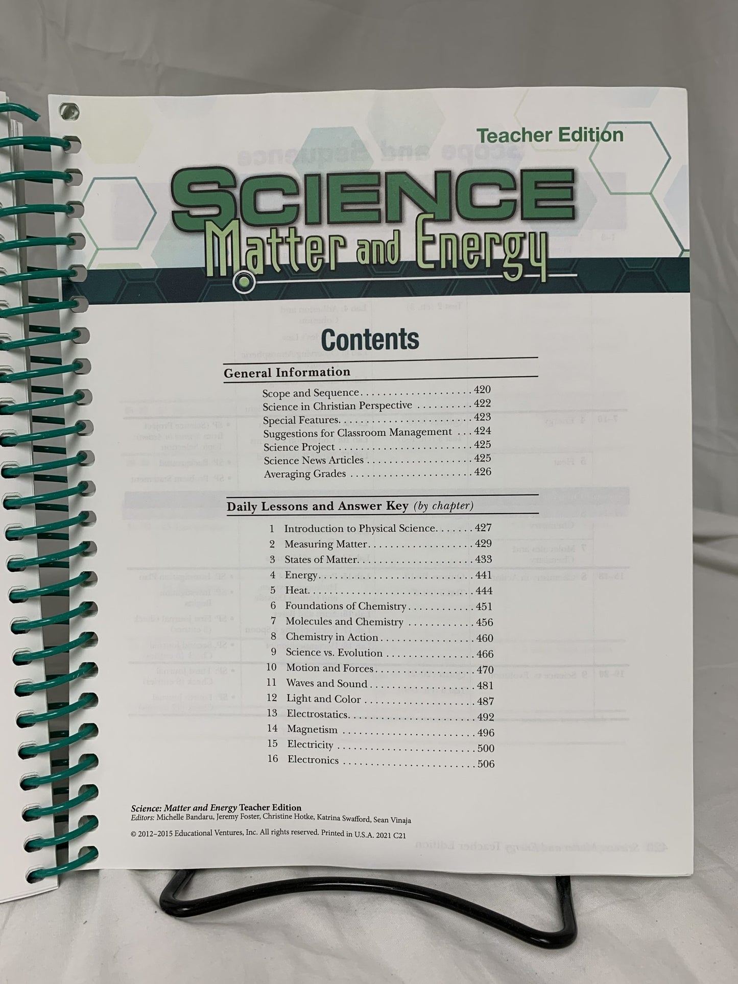 Abeka Science: Matter and Energy - Set of 6