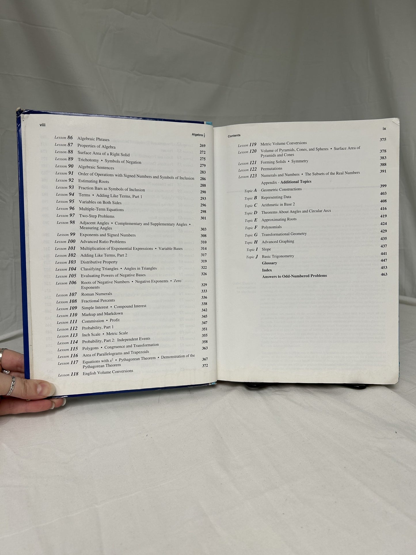 Saxon Algebra 1/2 (3rd Ed.) Textbook