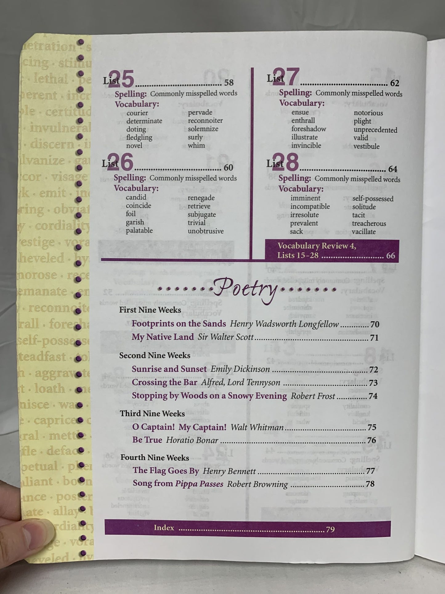 Abeka Vocabulary, Spelling, Poetry II (4th Ed.) Set of 2