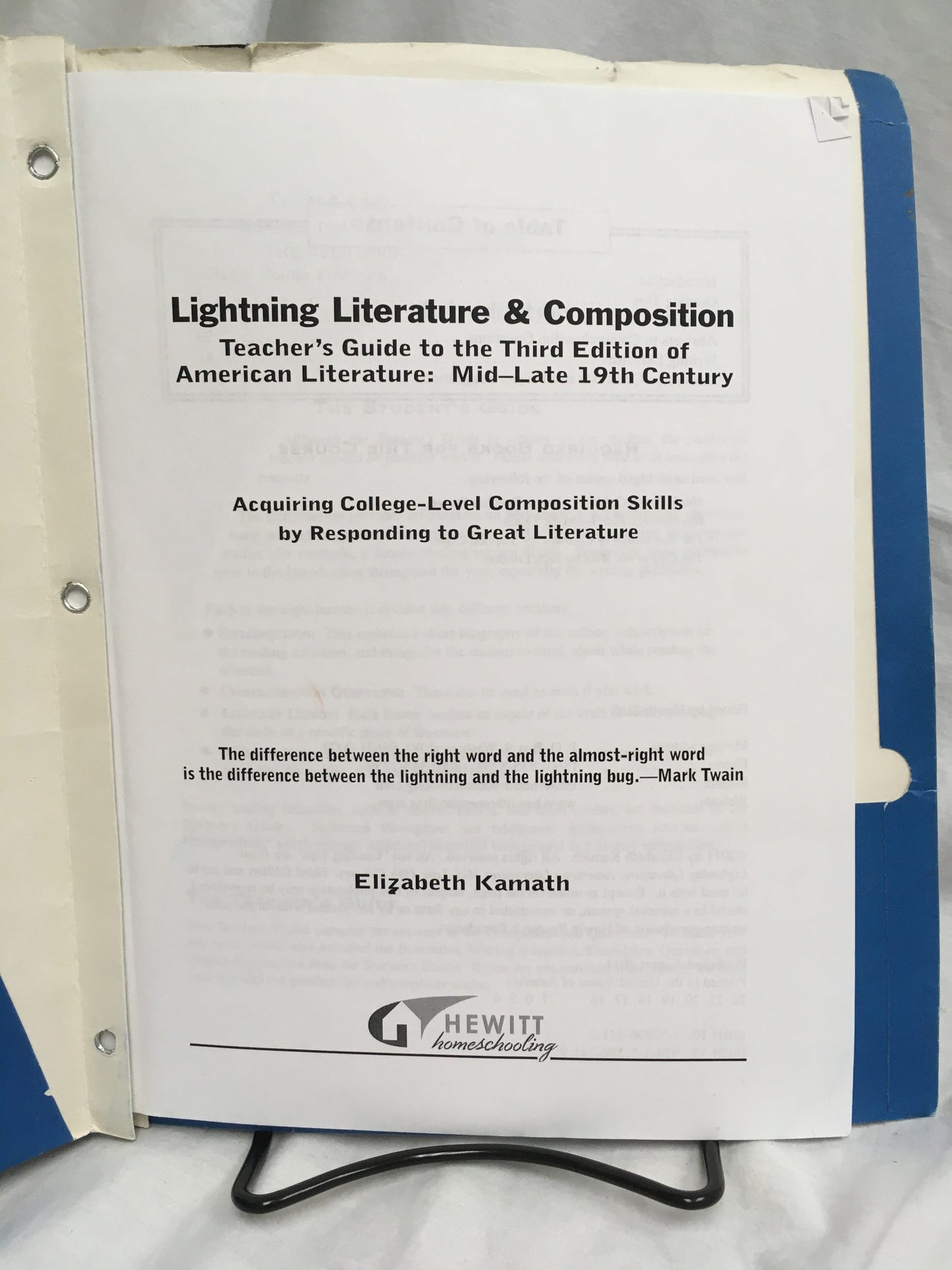 Lightning Lit & Comp: Mid-Late 19th Century American Literature (3rd Ed.) Set of 2