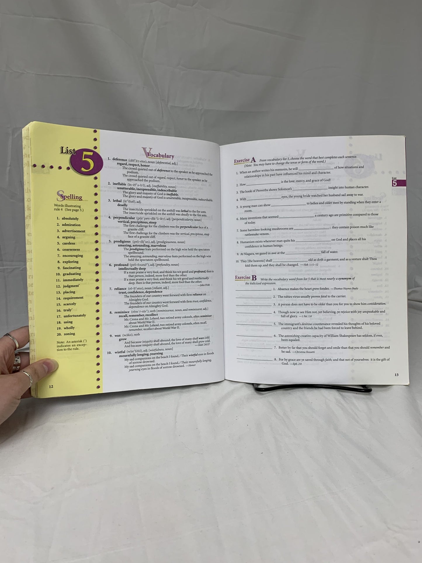 Abeka Vocabulary, Spelling, Poetry II (4th Ed.) Set of 2