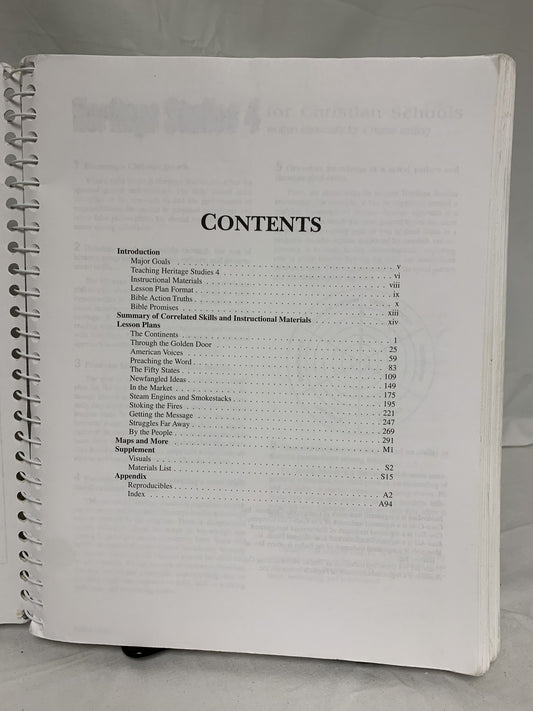 Heritage Studies 4 (2nd Ed.) Home Teacher's Edition