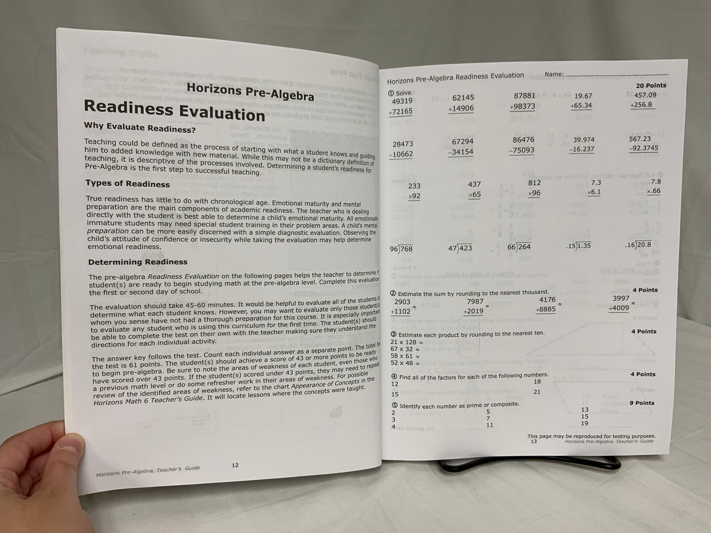 Horizons Pre-Algebra Teacher's Guide