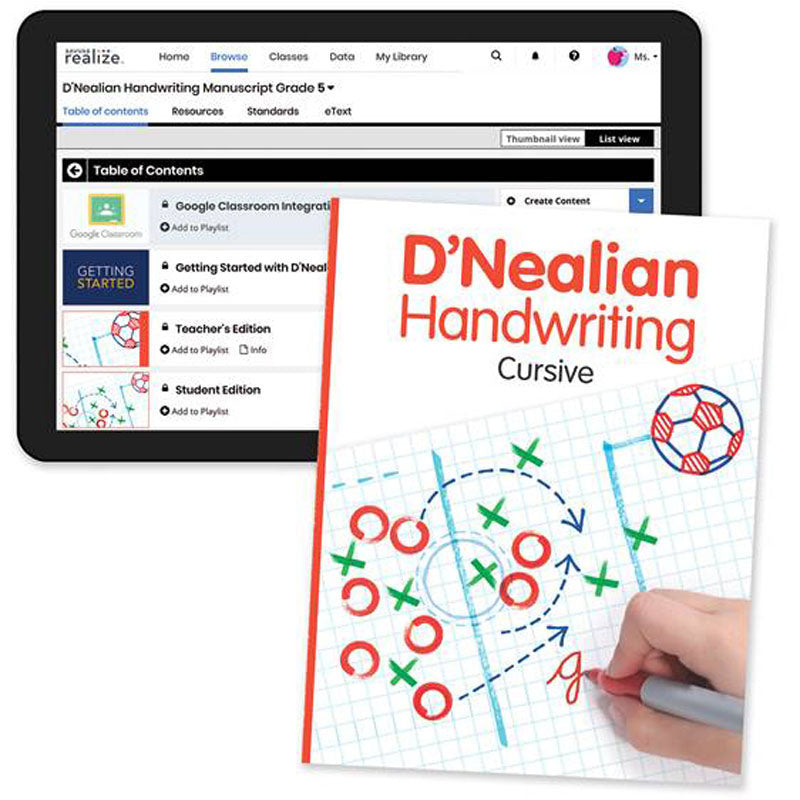 D'Nealian Handwriting Homeschool Bundle Grade 5 (2022)