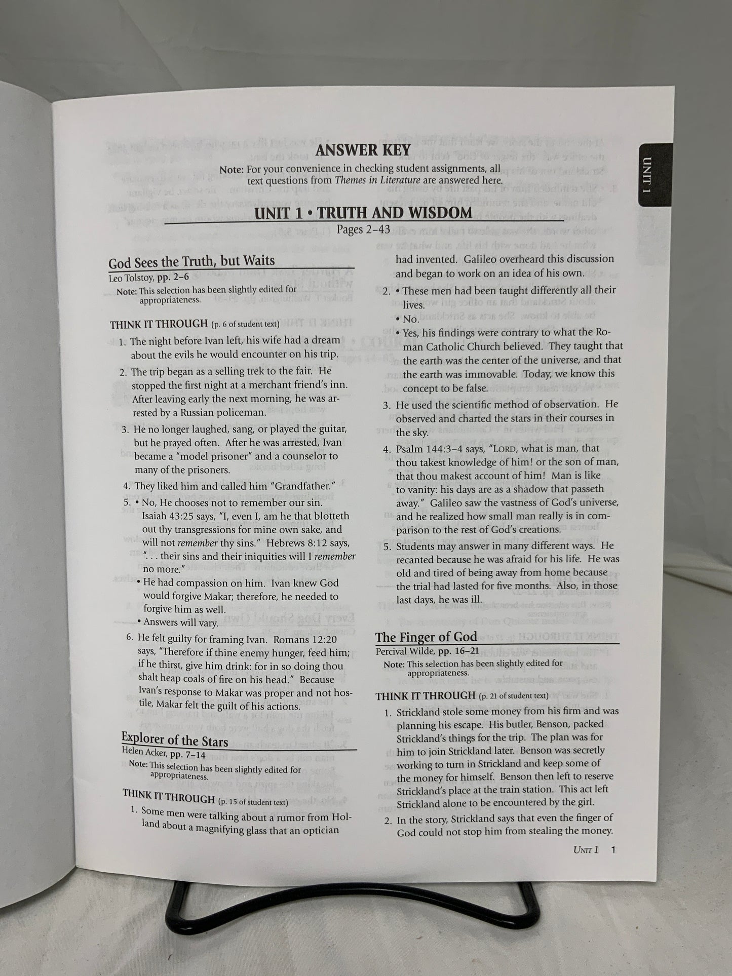 Abeka Themes in Literature (4th Ed.) Set of 2