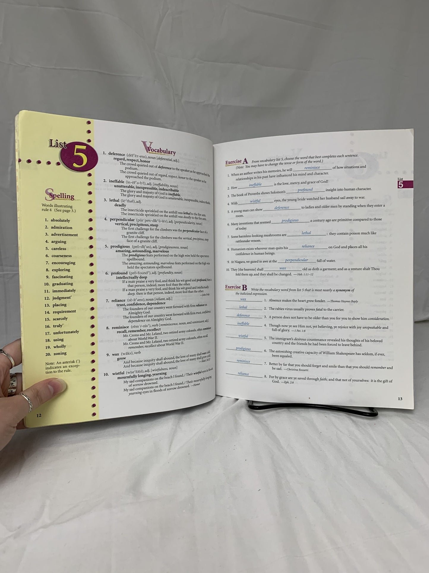 Abeka Vocabulary, Spelling, Poetry II (4th Ed.) Set of 2
