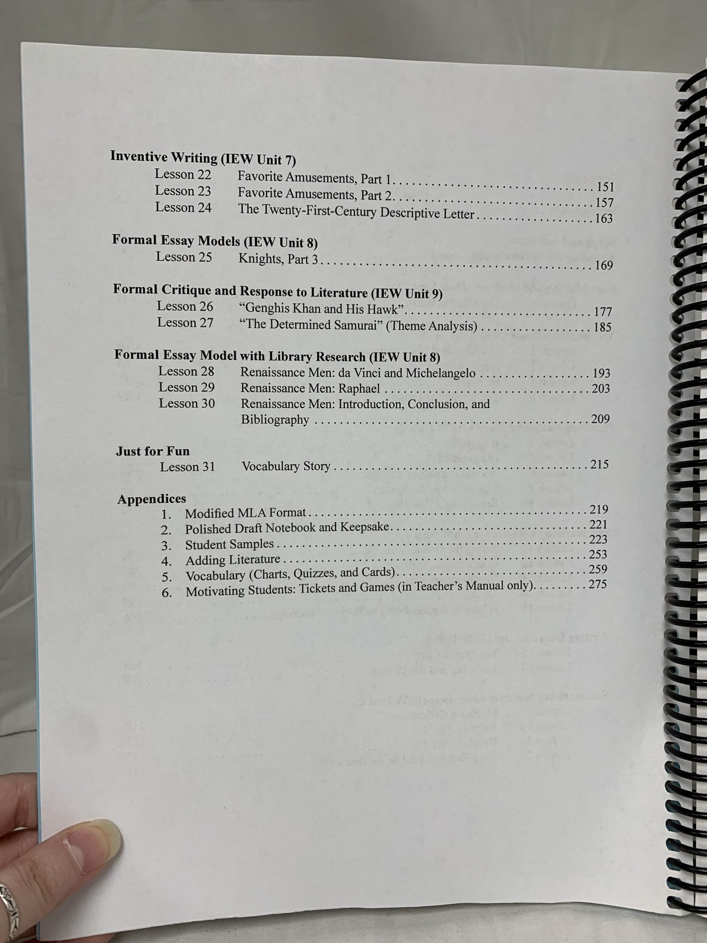 Medieval History-Based Writing Lessons (4th Ed.) Teacher's Manual