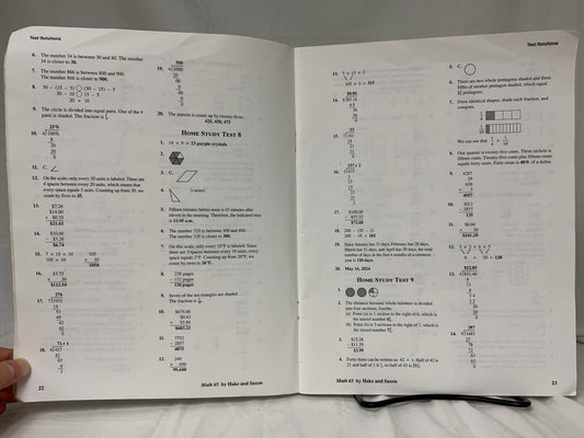 Saxon Math 65 (2nd Ed.) Home Study Packet