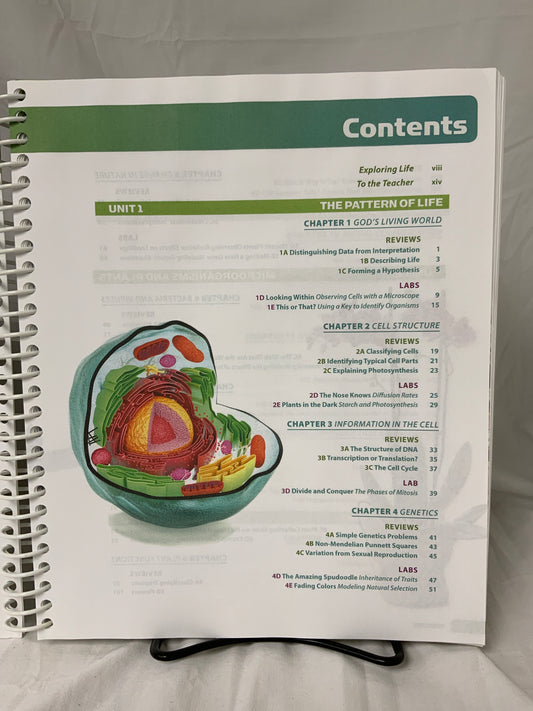 BJU Life Science (5th Ed.) Activities Answer Key
