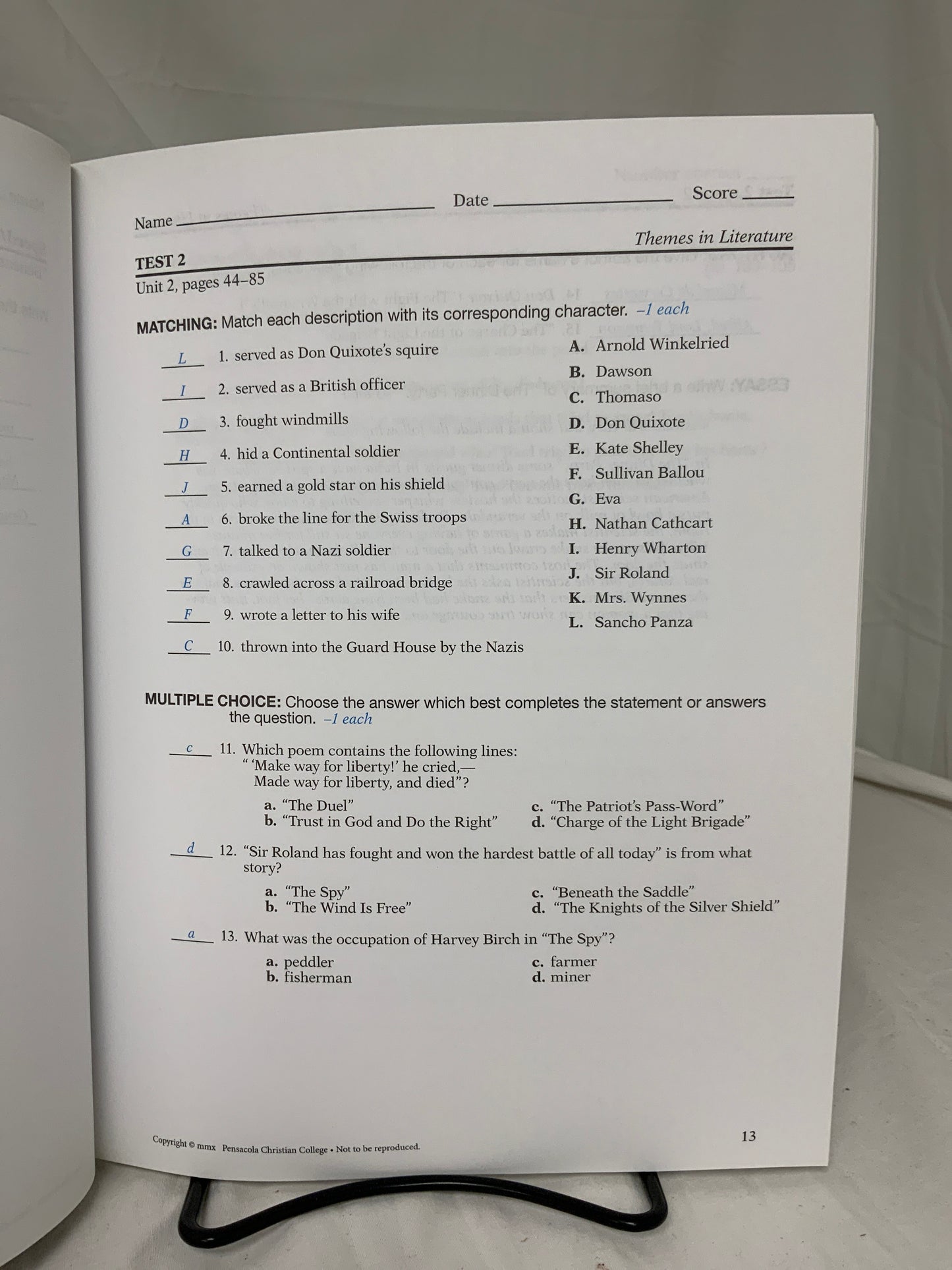 Abeka Themes in Literature (4th Ed.) Set of 2