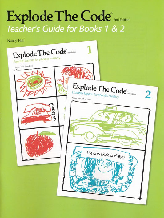 Explode The Code Teacher's Guide/Key, Books 1,2