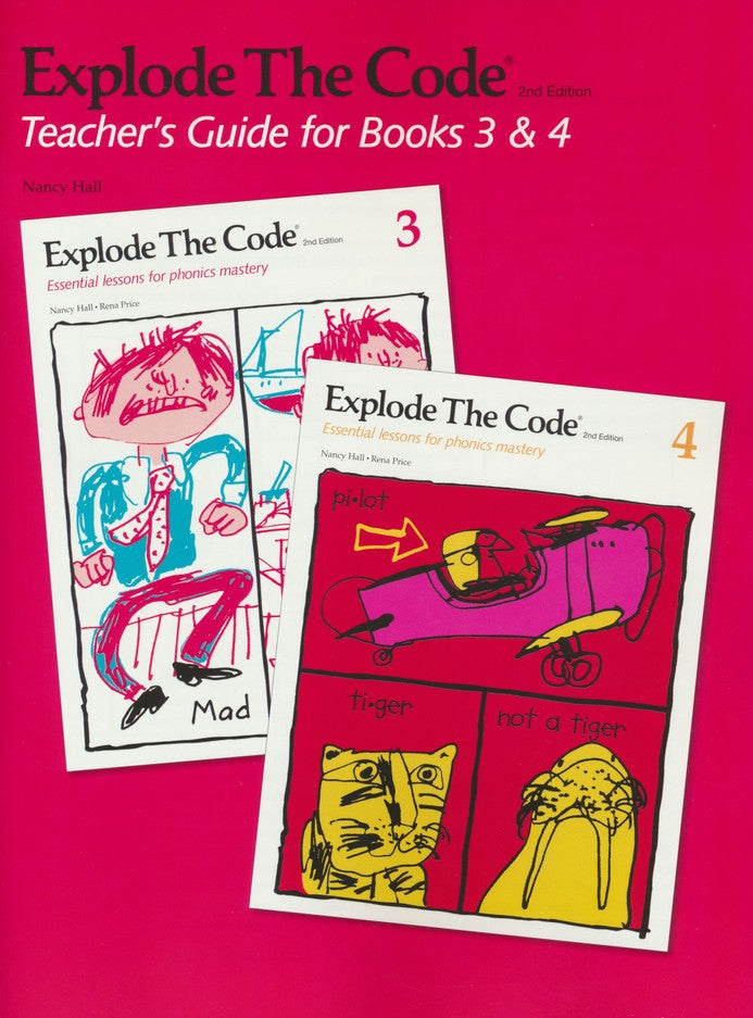 Explode The Code Teacher's Guide/Key, Books 3,4