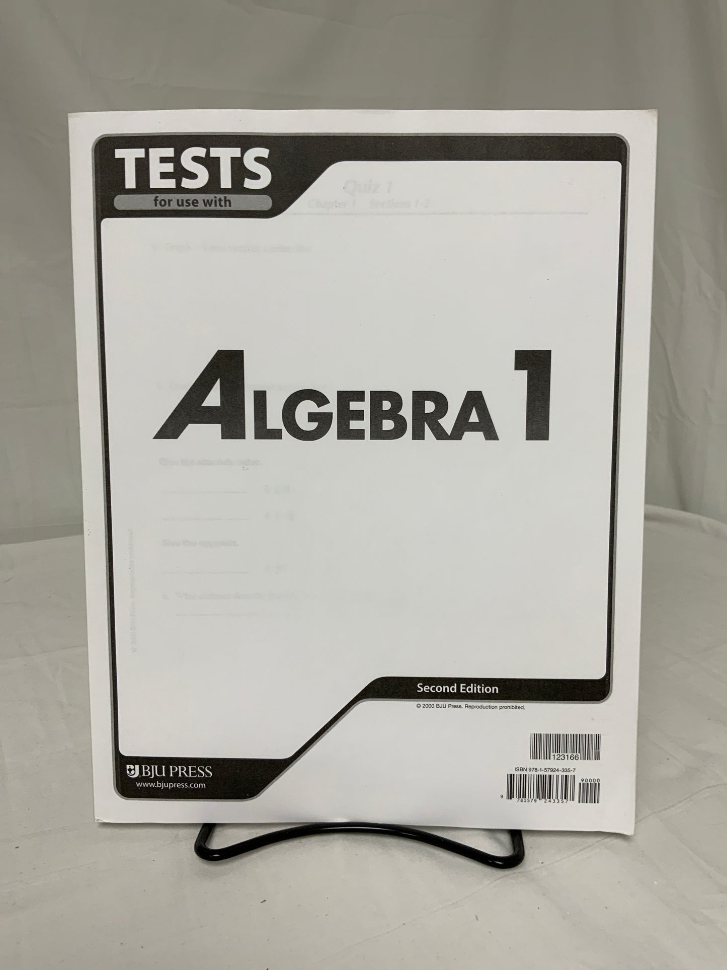 BJU Algebra 1 (2nd Ed.) Set of 4