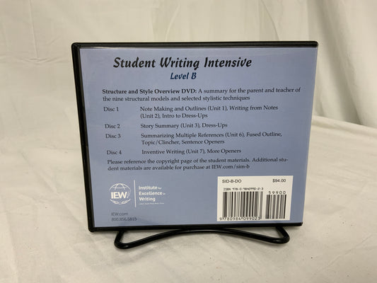 IEW Student Writing Intensive Level B DVDs