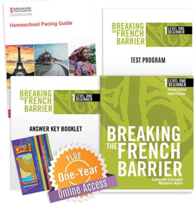 Breaking the French Barrier Level 1 Homeschool Package + Online Access
