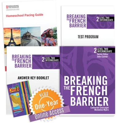 Breaking the French Barrier Level 2 Homeschool Package + Online Access