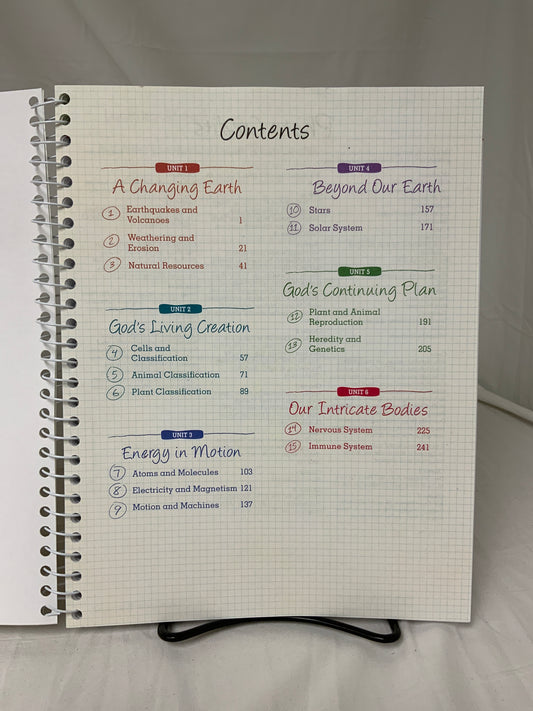 BJU Science 6 (4th Ed.) Activity Manual Answer Key