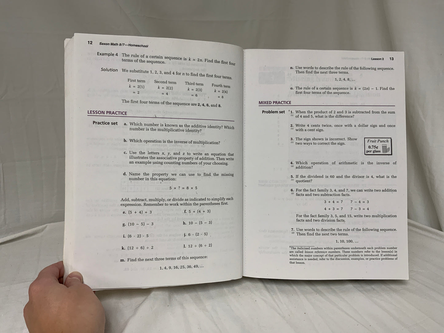Saxon Math 8/7 Homeschool (3rd Ed.) Student Edition