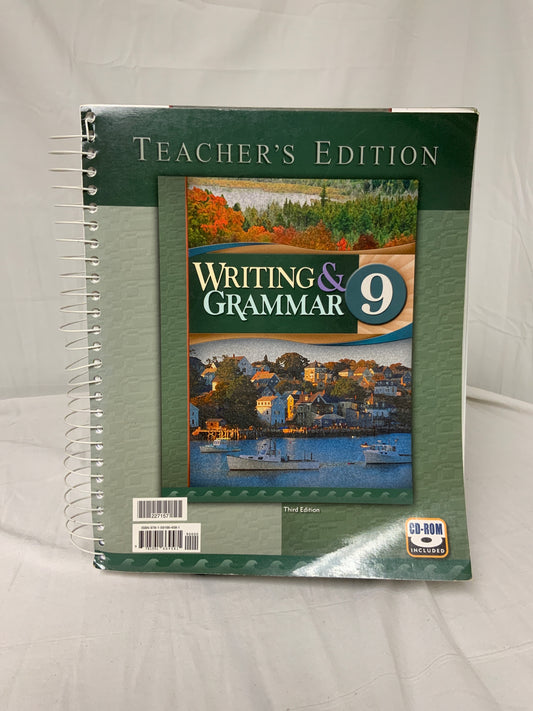 BJU Writing & Grammar 9 (3rd Ed.) Teacher's Edition