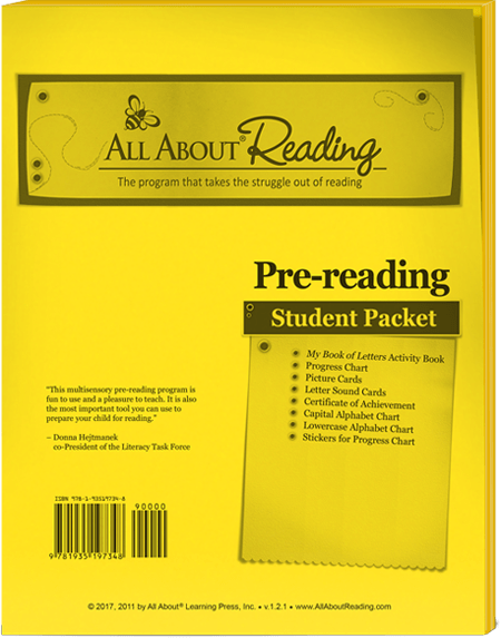 All About Reading Pre-reading Student Packet