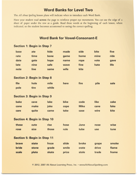 All About Spelling Level 2 Student Packet