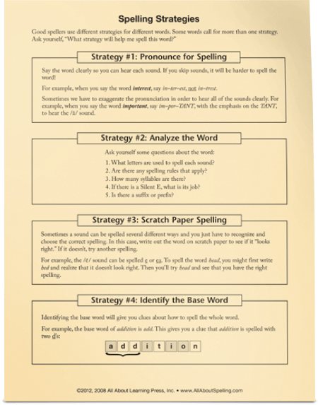 All About Spelling Level 4 Student Packet