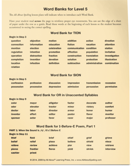 All About Spelling Level 5 Student Packet