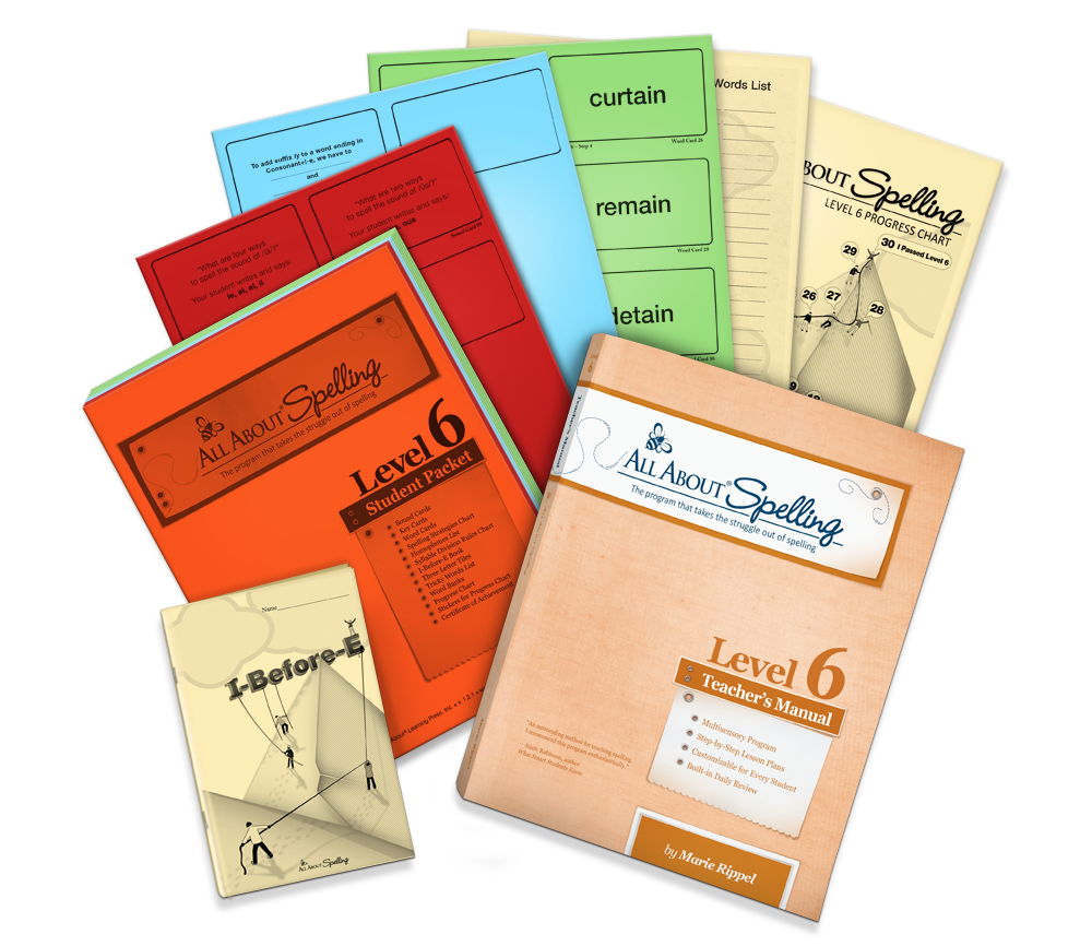 All About Spelling Level 6 Materials