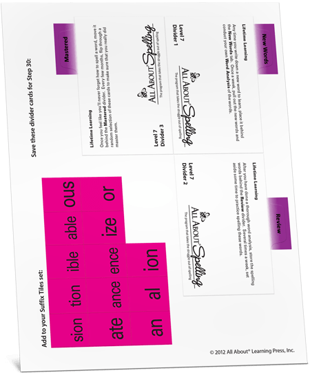All About Spelling Level 7 Student Packet