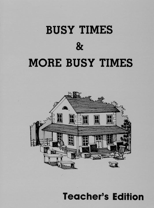 Teacher's Edition for Busy Times & More Busy Times