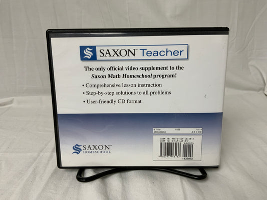 Saxon Teacher Algebra 1/2 (3rd Ed.) Lesson and Test CDs