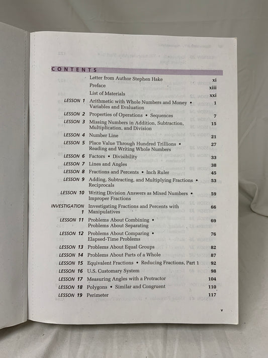 Saxon Math 8/7 Homeschool (3rd Ed.) Student Edition