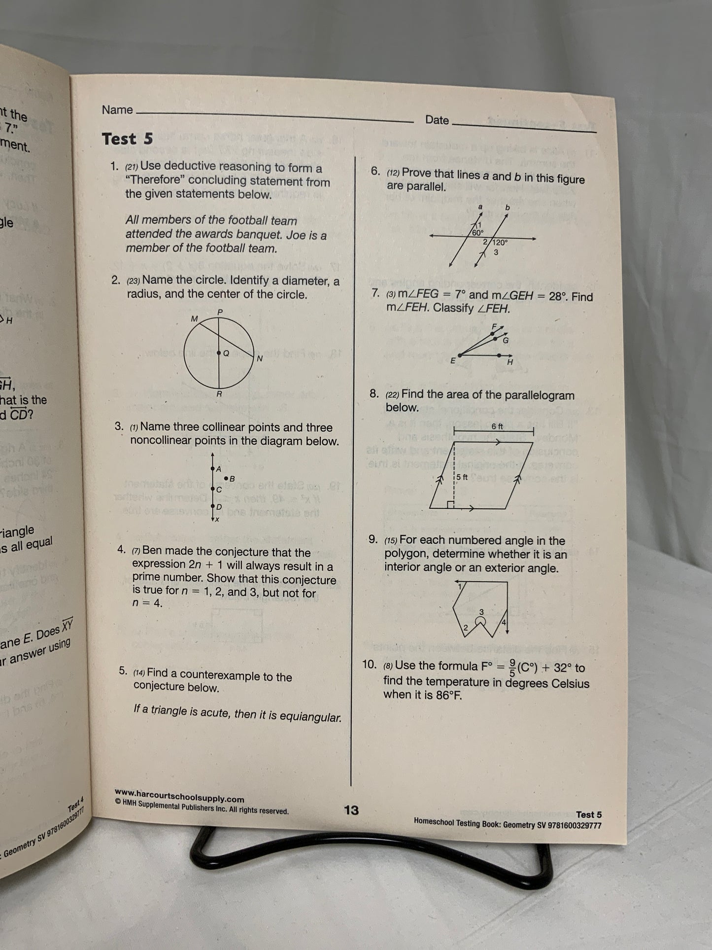 Saxon Geometry - Set of 3