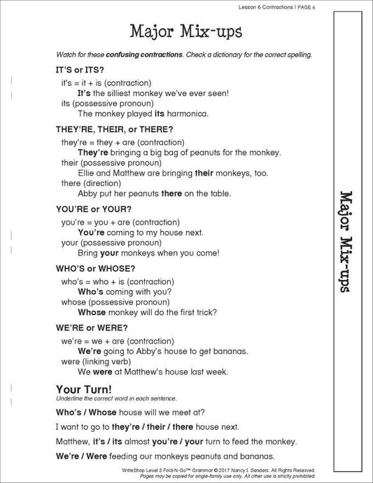 Fold-N-Go Grammar Pack | Level 3