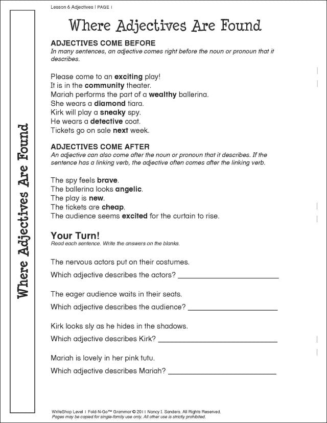 Fold-N-Go Grammar Pack | Level 1