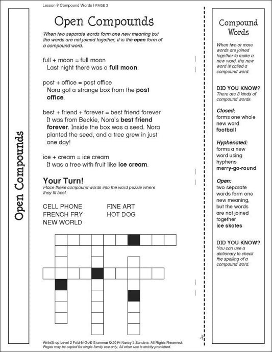Fold-N-Go Grammar Pack | Level 2