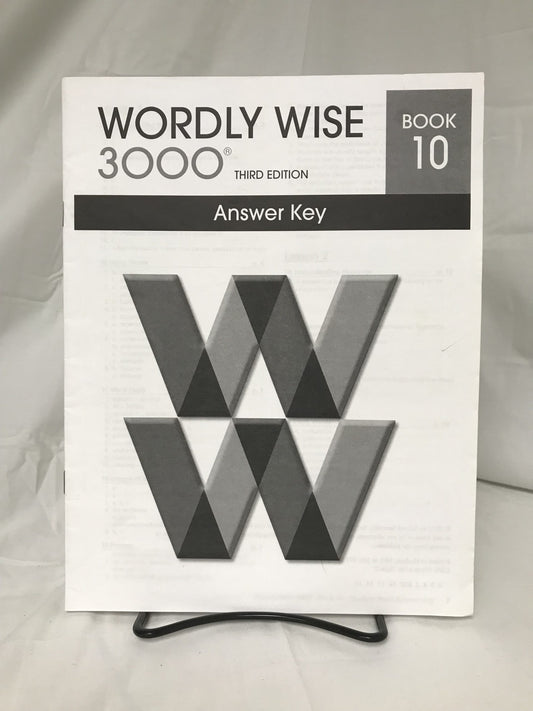Wordly Wise 3000 Book 10 (3rd Ed.) Answer Key