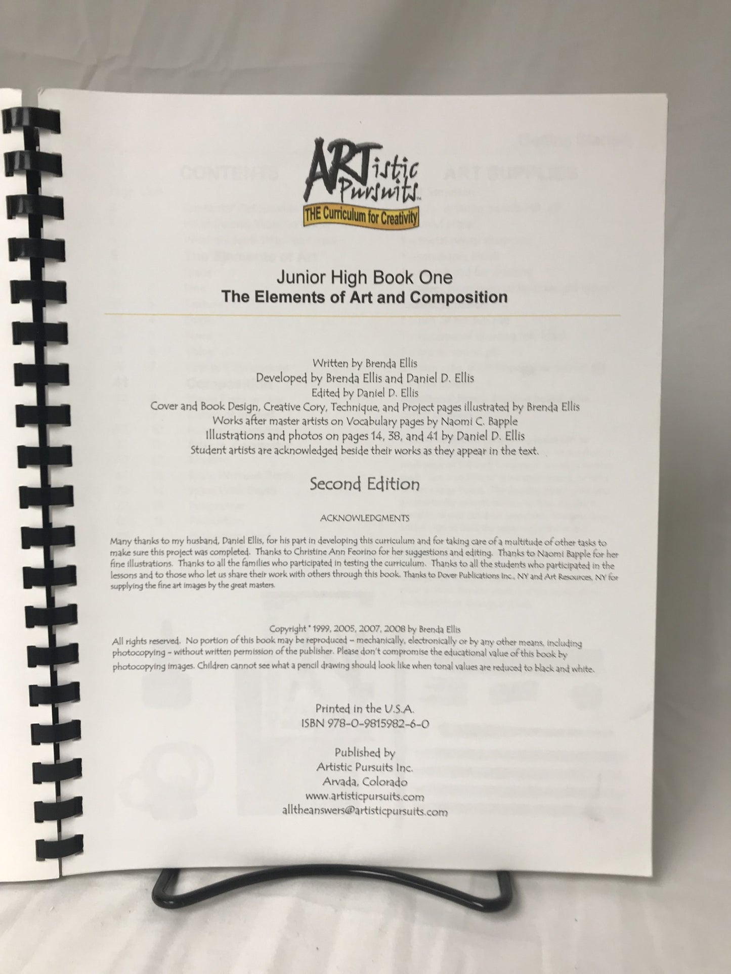 Artistic Pursuits Junior High Book One (2nd Ed.)