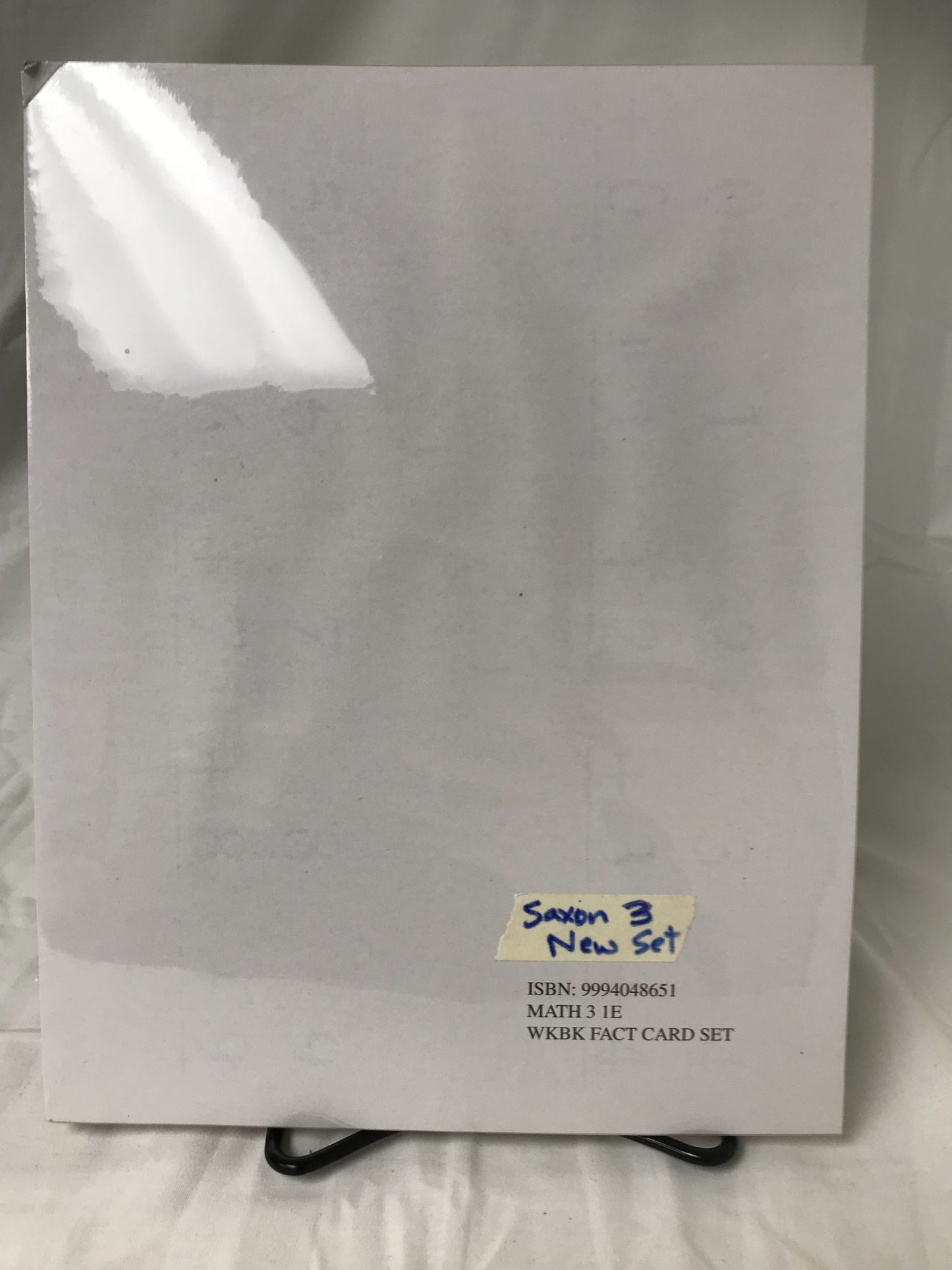 Saxon Math 3 1E Workbook Fact Card Set