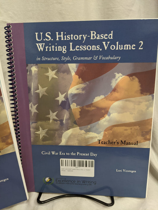 U.S. History-Based Writing Lessons, Volume 2 - Set of 2