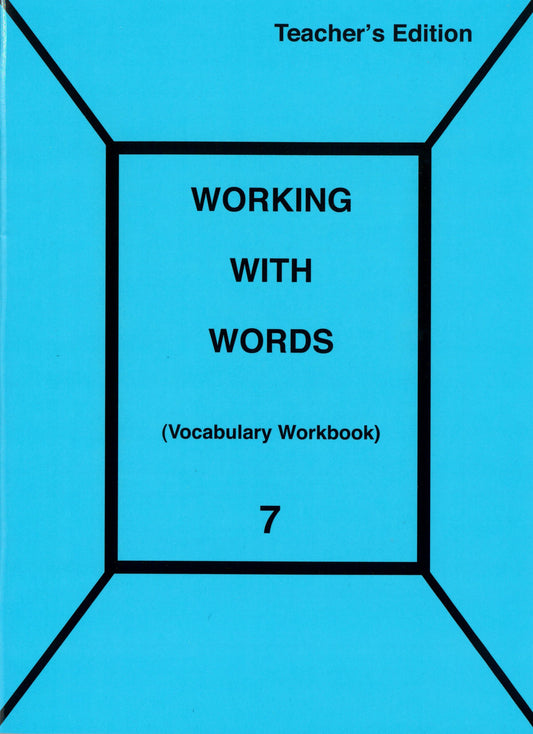 Working with Words 7 (Vocabulary Workbook) Teacher's Edition