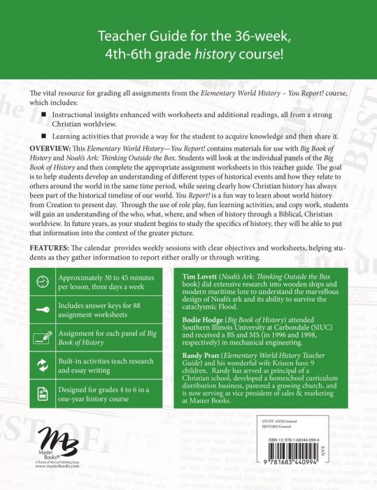 Elementary World History - You Report! (Curriculum Pack)