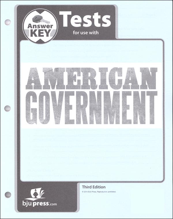 American Government Tests Answer Key (3rd ed.)