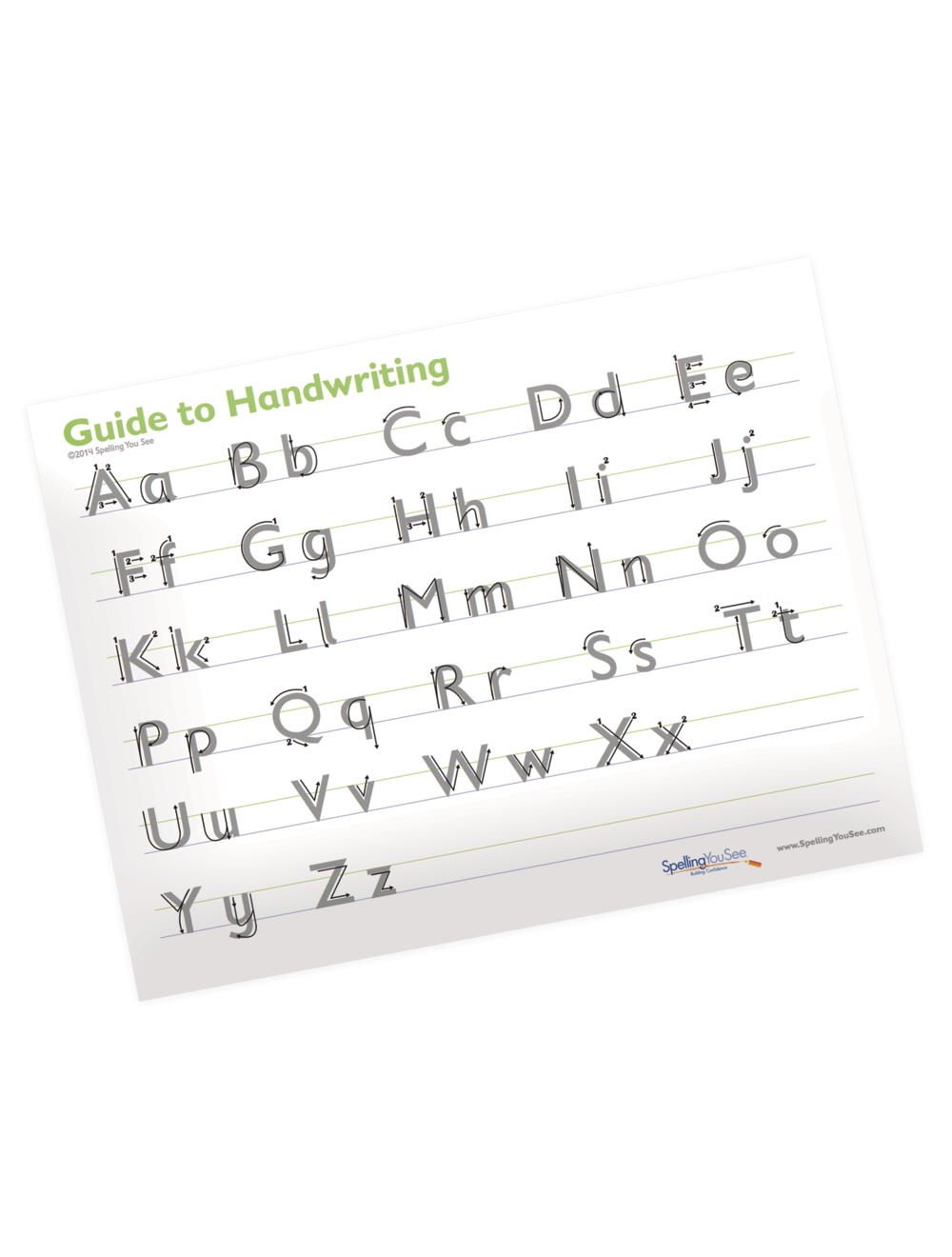 Spelling You See Guide to Handwriting
