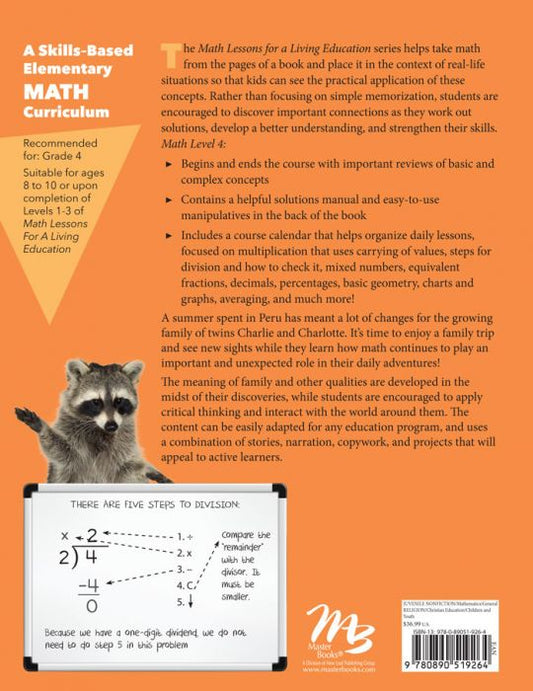 Math Lessons for a Living Education: Level 4 (Revised)