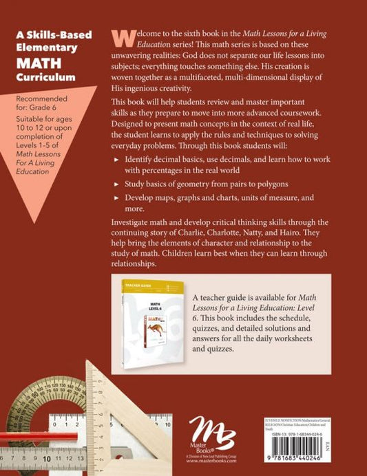 Math Lessons for a Living Education: Level 6 (Student)