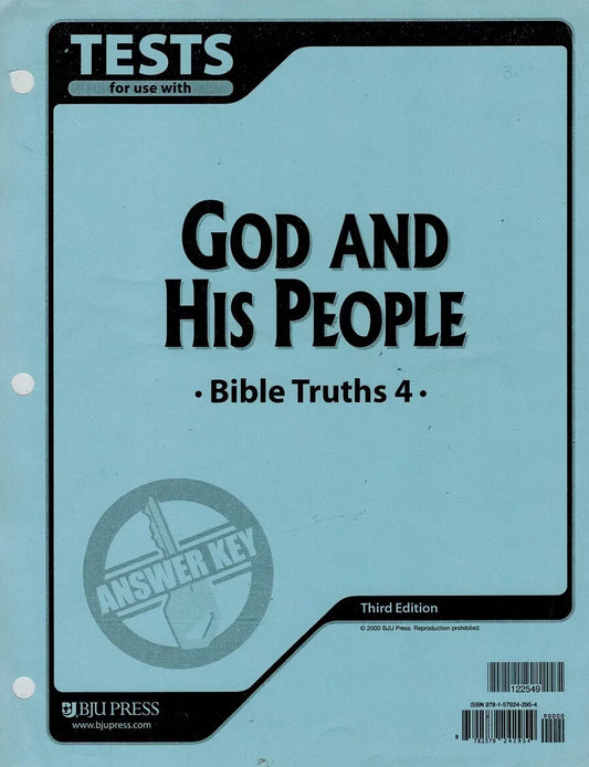 Bible Truths 4 Tests Answer Key (3rd ed.)