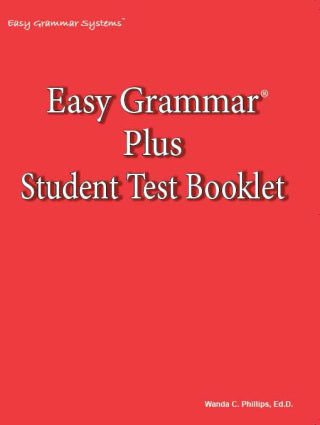 Easy Grammar Plus Student Test Booklet