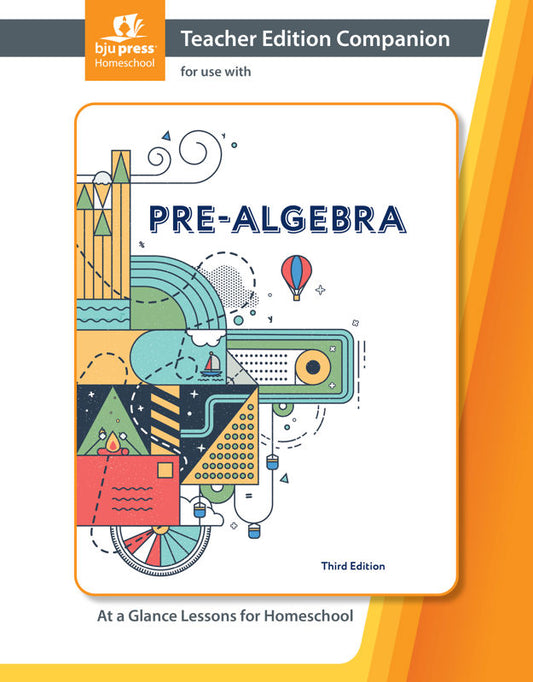 Pre-Algebra Teacher Edition & TE Companion, 3rd ed.